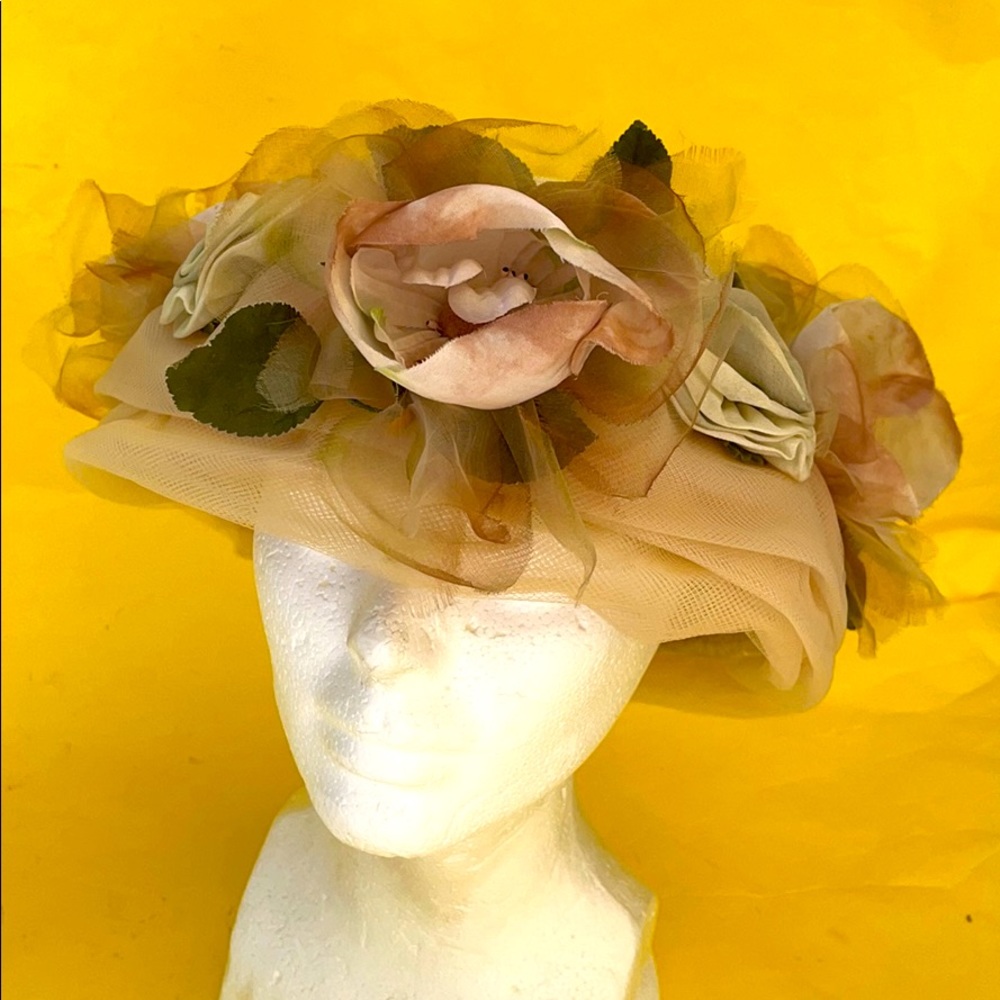 Vintage 60's open top hat